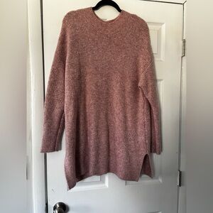 Old Navy Ribbed Tunic Sweater - Mauve Pink